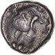 Monnaie, Rèmes, 1/4 Statère Aux Segments, 60-50 BC, Reims, TTB+, Electrum - Gauloises