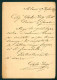 CLZ107 - STORIA POSTALE CARTOLINA POSTALE DIECI CENTESIMI 1877 MILANO GENOVA VITTORIO EMANUELE II - INTERO POSTALE - Postwaardestukken