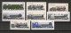 CANADA - MNH - 2 PIRS + 4 STAMPS - TRAIN, LOCOMOTIVES - 1984. - Usados