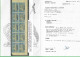 COB N° 43 Bloc De 10 Timbres Surcharge Typographique (avec Certificat) XX MNH - Neufs