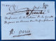 Lettre 1790 Marque FLAVIGNY 29 Mm + Port Payé PP Fleur De LYS + Manuscrit: FRANCHE Pour PARIS Serait Unique...certificat - ....-1700: Voorlopers