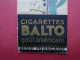 PETIT CARTONNAGE RESTO / VERSO PUB GITANES  CIGARETTES BALTO  ILLUSTRATION RENE VINCENT  REGIE FRANCAISE - Advertising Items