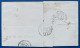 LETTRE Presidence N°10d 25c Bleu Oblitéré étoile + Dateur Avec Route  " PARIS / 3E/ 5 " Du 10 Aout 1853 Pour TROYES TTB - 1852 Louis-Napoléon