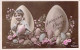 Pâques - Enfant Et Son Bonnet De Nuit Dans Un Oeuf De Pâques- Carte Postale Animée - Easter