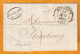 1842 - Lettre Pliée Avec Correspondance De BESANCON, Grand Cachet  Vers STRASBOURG - Cad D'arrivée - Taxe 5 - 1801-1848: Vorläufer XIX
