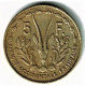 AFRIQUE OCCIDENTALE FRANCAISE / 5 FRANCS / 1956 - Frans-West-Afrika