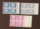 Taxes 1945-1953  Sans Gomme,avec Et Sans Numéro   Seulement 25 Blocs De 4 (et Beaucoup Furent Découpés) Tirage 200 Ex - 1941-1960