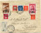 SAINT-MARIN LETTRE RECOMMANDEE DEPART REPUBLICA DI S. MARINO 21-1-1946 POSTE POUR LA SUISSE - Briefe U. Dokumente