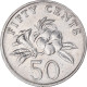 Monnaie, Singapour, 50 Cents, 1997 - Singapour