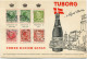 DANEMARK CARTE PUBLICITAIRE TUBORG -A ROYAL CHOICE AVEC STAMPS THREE DANISH KINGS..... - Beers