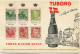 DANEMARK CARTE PUBLICITAIRE TUBORG -A ROYAL CHOICE AVEC STAMPS THREE DANISH KINGS..... - Bières