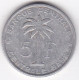 Congo Belge Et Ruanda-Urundi 5 Francs 1956 DB , En Aluminium, KM# 3 - 1951-1960: Baldovino I