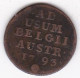 Pays-Bas Autrichiens , 1 Liard 1793 Bruxelles , Francois II , En Cuivre KM# 56 - 1714-1794 Paesi Bassi Austriaci