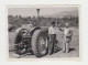 Two Men Pose To Old Farm Tractor, Vintage Orig Photo 8.4x6.2cm. (27341) - Cars