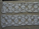 Vintage - 2 Bandes Rectangles En Broderie Ajourée Fil De Coton Blanc - Dentelles Et Tissus