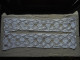 Delcampe - Vintage - 2 Bandes Rectangles En Broderie Ajourée Fil De Coton Blanc - Encajes Y Tejidos