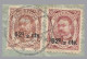 LUXEMBOURG - 1919 62½c/2½Fr & 62½c/5Fr William IV - DUDELANGE Registered To Sicily, ITALY - 1906 Guillermo IV