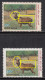 EFO, Dry Print / Colour Shift, India 1983 MH, Kanha National Park, Swamp Deer, Animal, (con., Marginal Stains) - Variétés Et Curiosités