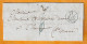 1835  - Lettre Pliée Avec Corresp. De 2 P De Paris, Dateur Vers Chaumont, Haute Marne, Grand Cachet Fleurons Simples - 1801-1848: Precursori XIX