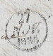 1835  - Lettre Pliée Avec Corresp. De 2 P De Paris, Dateur Vers Chaumont, Haute Marne, Grand Cachet Fleurons Simples - 1801-1848: Vorläufer XIX