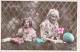 Pâques - Grand Mère Et Sa Petite Fille - Cartes Postales Anciennes - Easter