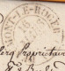 1833 - Lettre Pliée Avec Corresp. De BEAUMONT LE ROGER, Eure, Grand Cachet, Vers Paris, Dateur - 1801-1848: Precursors XIX