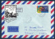 LETTRE GREVE POSTALE BASTIA 1995 VIGNETTE TRANSPORT PRIVÉ CORSE CONTINENT + TIMBRE SIDA Pour PARIS AIR FRANCE AGENCE - Documents