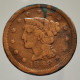 Etats-Unis / USA, Liberty Head, 1 Cent, 1848, Cuivre (Copper), B (F), KM#67 - 1840-1857: Braided Hair (Capelli Intrecciati)