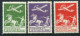 DENMARK 1925 Airmail Set Of 3 MNH / ** .  Michel 143-45 - Nuevos