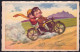 +++ CPA - Fantaisie - Illustrateur Castelli - Couple En Moto  // - Castelli