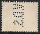 Perfin V.D.S. (R. Van Der Schoot & Zonen Hillegom) In 1899 Cijfer 1ct Rood NVPH 51 - Gezähnt (perforiert)