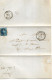 TP 6 3 Marges S/LAC Daté Jumet 2/5/1858 Obl. Gosselies 3/5/1858 + Obl. à Barres 50 > Bruxelles C. D'arrivée - Postmarks - Lines: Perceptions