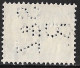 Perfin S & Z R In 1899-1913 Cijfer Zegels 1½ Cent Blauw NVPH 53 - Perforés