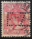 Perfin E.Z.  (H. Eras & Zonen Te Tilburg) In 5 Cent Rood Kon. Wilhelmina NVPH 60 - Perfin