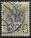 Perfin S. & C R In 1899 Koningin Wilhelmina 20 Cent Grijs / Groen NVPH 69 - Perforadas