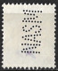 Perfin NASM In 1899 Koningin Wilhelmina 40 Cent Groen / Oranje NVPH 73 - Perforadas