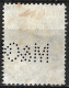 Perfin M & Co In 1923 Jubileumzegel 50 Cent Zwart NVPH 128 H - Perforés