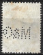 Perfin M & Co In 1923 Jubileumzegel 50 Cent Zwart NVPH 128 H - Gezähnt (perforiert)