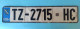 TUZLA - Bosnia And Herzegovina Original License Plate Used During Bosnian War 1994-1998 * Bosnie Bosnien Six Lilies Lily - Placas De Matriculación