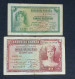 ESPAÑA PAREJA REPÚBLICA 5 Y 10 PESETAS 1935 / CERTIFICADO DE PLATA / MBC//VF - 100 Peseten