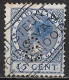 Perfin S (Haagse Kioskonderneming Segboer Te 's-Gravenhage) In 1924-1926 Kon Wilhelmina Veth 15 Ct Blauw Z WM NVPH 155 - Perfins