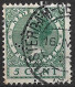 Perfin KNEGT ? (J.C.J. Knegt En Zonen Te Amsterdam) In 1938 Wilhelmina Type Veth 5 Ct Groen NVPH 177 - Perforadas