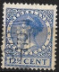 Perfin K (Amst. Kiosk Onderneming NV Te Amsterdam) In 1938 Wilhelmina Type Veth 12½ Ct Blauw NVPH 185 - Perforés