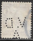 1930 Perfin V.D  A  In Kinderzegels 6+4 Ct Violet NVPH 234 - Perforés