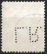 Kopstaande Perfin L.R. (Lippmann Rosenthal Te Amsterdam) In 1926-1927 Koningin Wilhelmina Veth 2½ Gulden Rood NVPH 164 A - Perfin