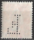 Perfin F (Furnes Scheepvaart Te Rotterdam) In 1940-47 Kon. Wilhelmina 7½ Cent Rood NVPH 334 - Perforadas