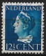 Gedraaide perfin S (Haagse Kioskonderneming Segboer Te 's-Gravenhage) In 1940-47 Kon. Wilhelmina 12½ Cent Blauw NVPH 336 - Perfins