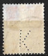 Perfin K (Amst. Kiosk Onderneming NV Te Amsterdam) In 1949-51 Koningin Juliana En Face 12 Cent Oranjerood NVPH 521 - Perforés