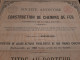 Société Anonyme De Construction De Chemins De Fer - Titre Au Porteur - Action Privilégiée - Bruxelles  Avril 1874. - Spoorwegen En Trams