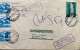 BULGARIA 1974, COVER USED TO USA, BUILDING, BOAT, PORT 4 STAMPS, MULTI LOVEC TOWN CANCEL. - Covers & Documents